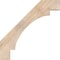 Ekena Millwork 3 1/2"W x 28"D x 28"H Merced Smooth Knee Brace, Douglas Fir BRC04X28X28MRC00SDF - alternate 4